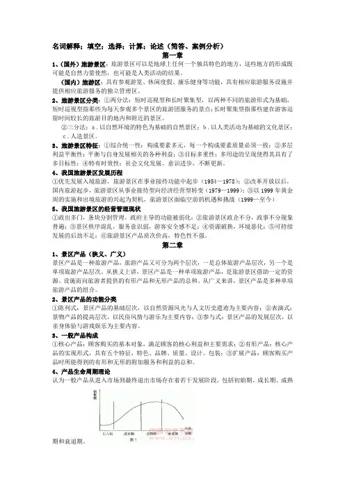 旅游景区管理重点