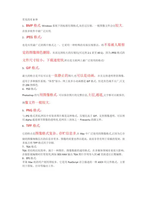 图片的格式