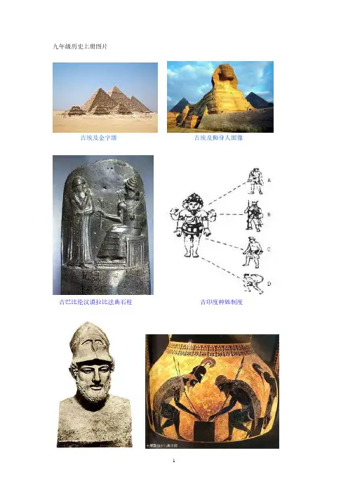人教版九年级历史上册重要图片集锦.pdf