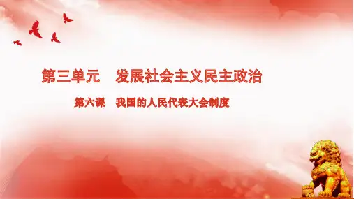 第六课 我国的人民代表大会制度 课件(含答题术语)-高中政治人教版必修二(共27张PPT)
