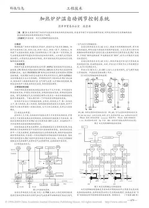 加热炉炉温自动调节控制系统
