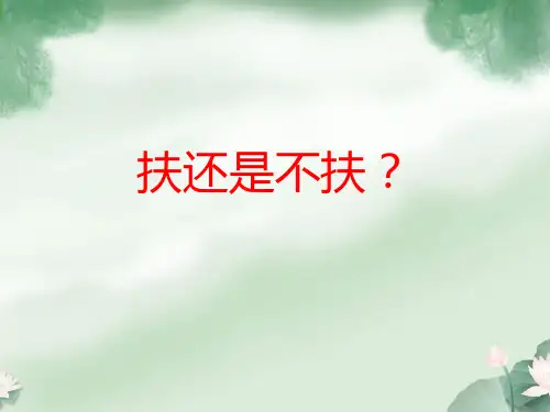 扶老人话题