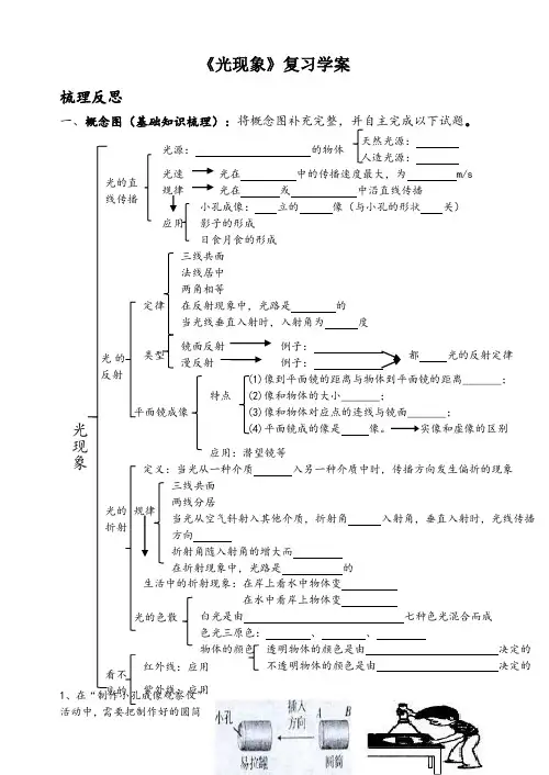 光现象复习学案