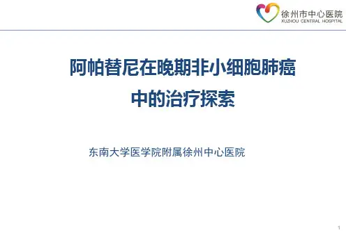 阿帕替尼在非小细胞肺癌中的治疗探索