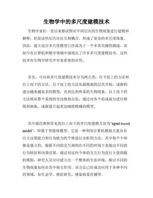生物学中的多尺度建模技术