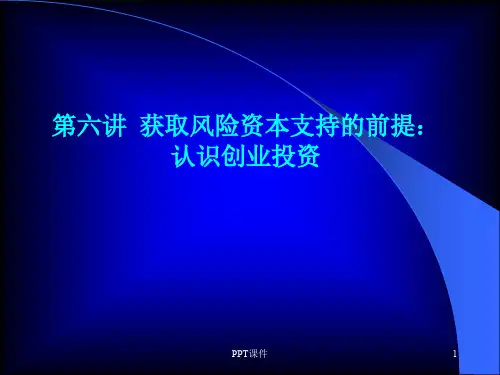认识创业投资  ppt课件