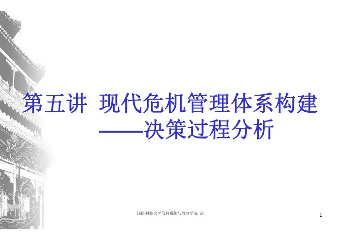 第五讲 决策过程分析