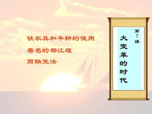 大变革的时代PPT优秀课件2 人教版