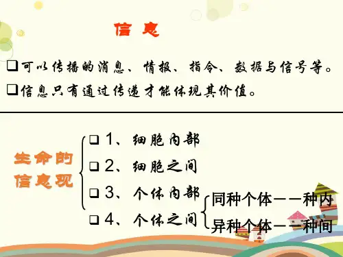 《生态系统的信息传递》-完整版课件