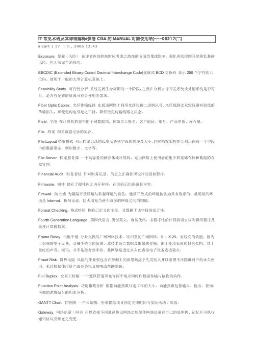 IT常见术语及其详细解释2