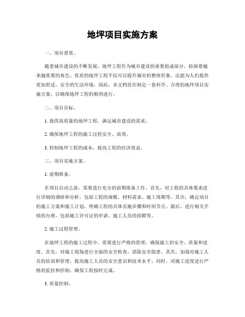 地坪项目实施方案