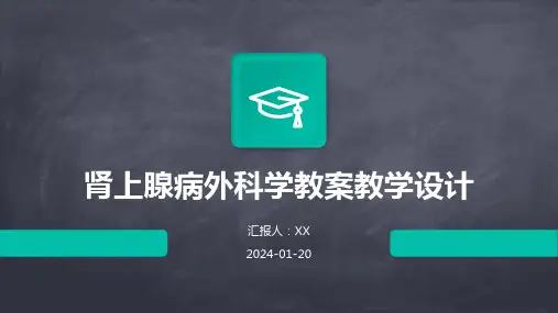 肾上腺病外科学教案教学设计