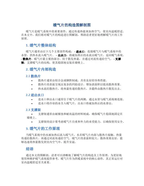 暖气片的构造图解剖图