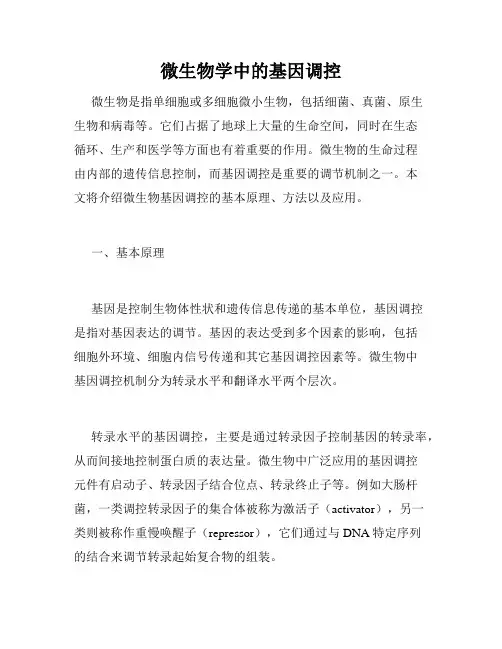 微生物学中的基因调控