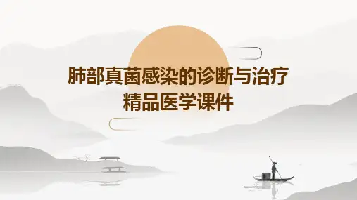 肺部真菌感染的诊断与治疗精品医学课件