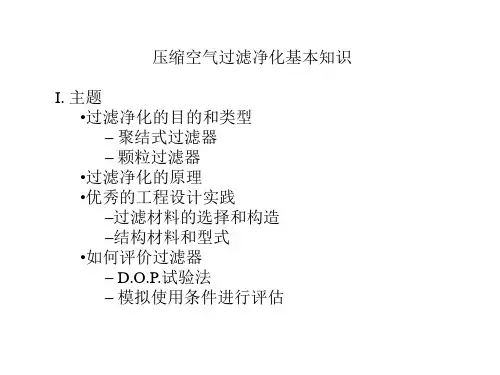 压缩空气过滤净化基本知识