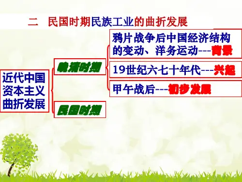 人民版历史必修二专题二第二课 民国时期民族工业的曲折发展  课件(共37张PPT)