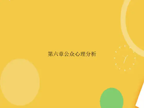 公众心理分析完整版PPT资料