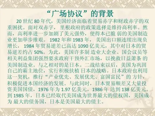 国际金融—广场协议