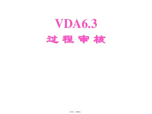 VDA6[1].3中英文对照(1)