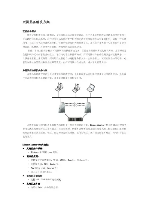 双机热备方案