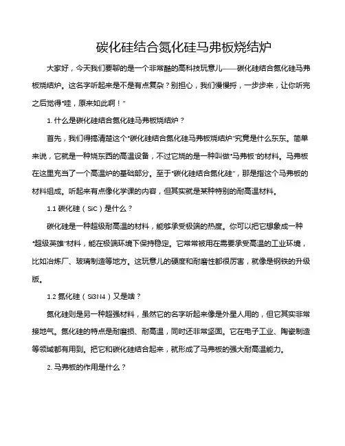 碳化硅结合氮化硅马弗板烧结炉