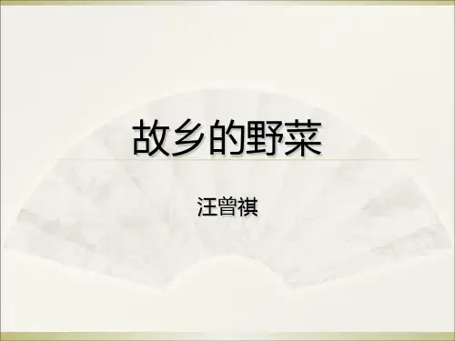 第三讲-故乡的野菜