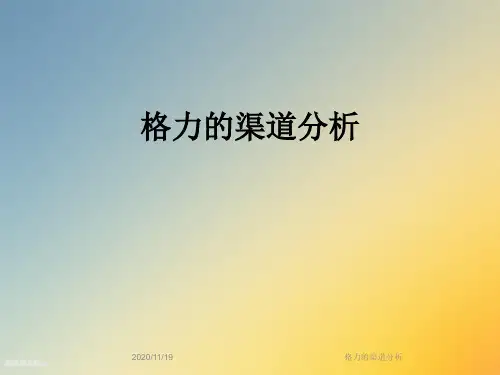 格力的渠道分析