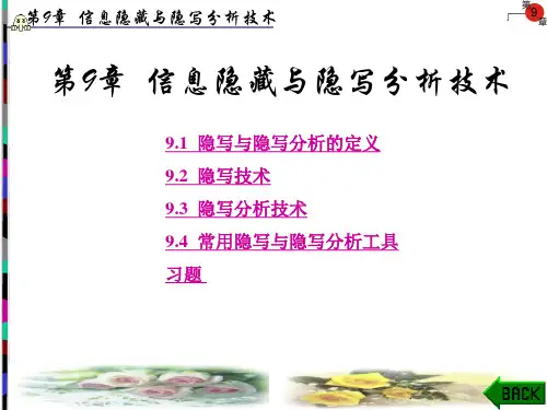 信息隐藏与隐写分析技术
