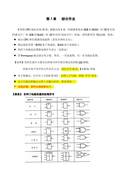 存储器作业