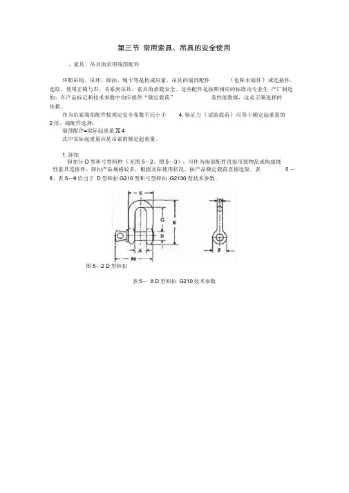 常用索具、吊具的安全使用