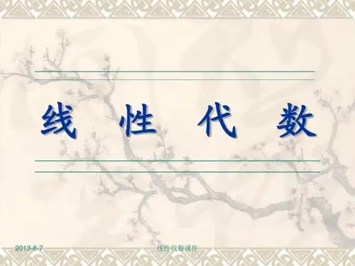 线性代数课件_第四章_向量组的线性相关性——第1节