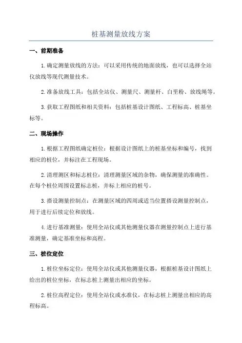 桩基测量放线方案
