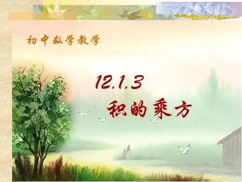 积的乘方.ppt