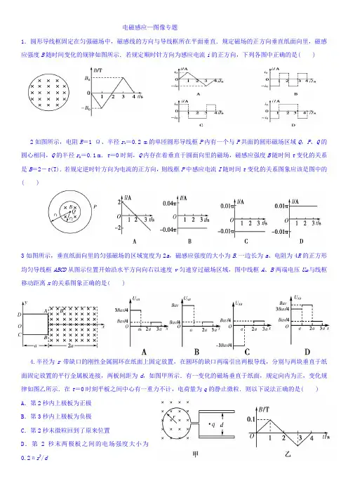 高中物理《电磁感应图像》专题练习