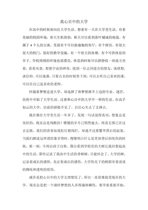 我心目中的大学