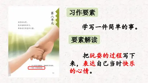 第八单元习作 那次玩得真高兴(课件)语文三年级上册(统编版)