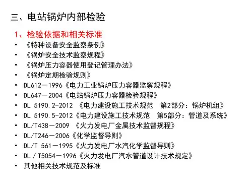 (三)电站锅炉内部检验