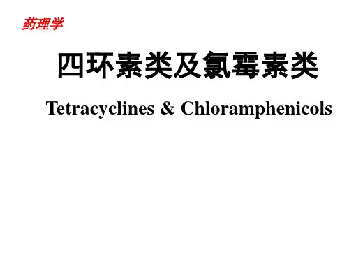 药理学-四环素类与氯霉素类