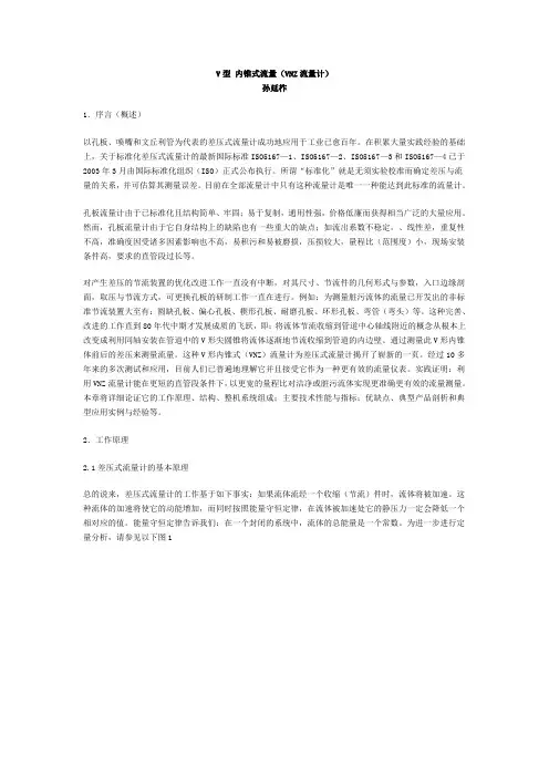 V型 内锥式流量(VNZ流量计)