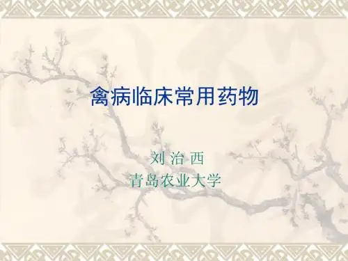 禽病临床常用药要点