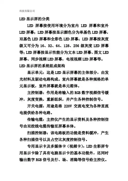 LED显示屏及LED驱动芯片技术分析