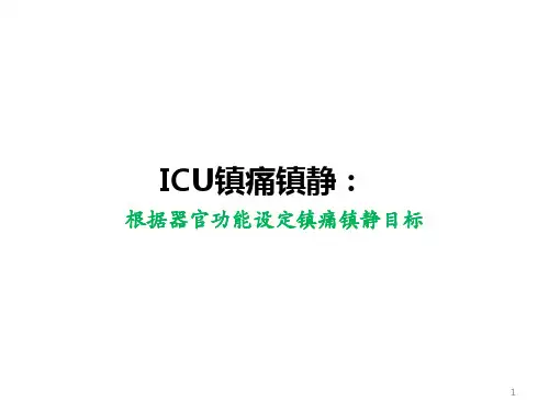 ICU镇痛镇静PPT课件