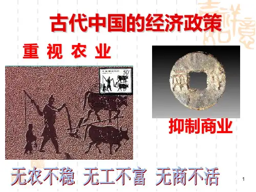 古代中国的经济政策(人民版)