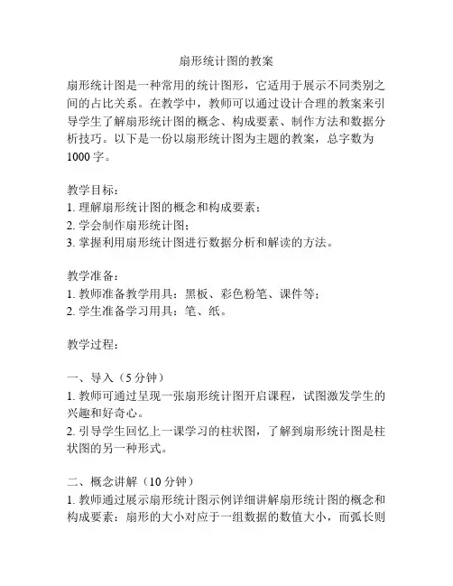 扇形统计图的教案