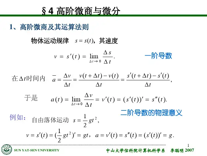 第四章 微商与微分(4)