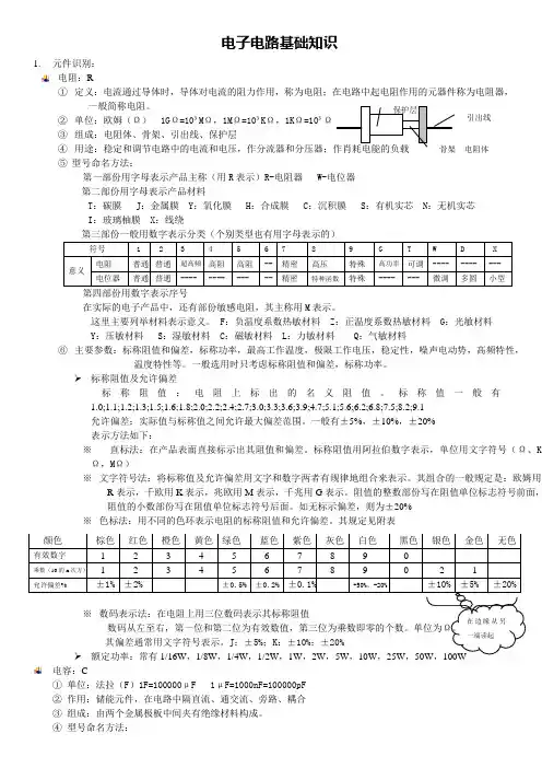 电子基础知识培训资料