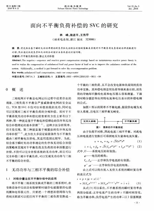 面向不平衡负荷补偿的SVC的研究