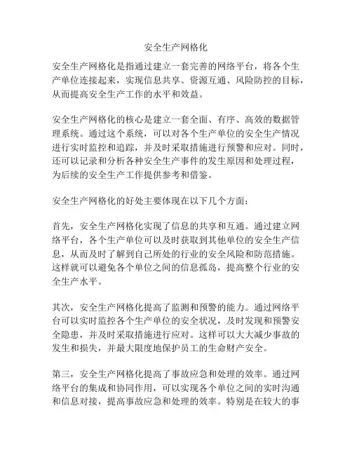 安全生产网格化
