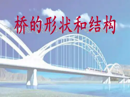 《桥的形状和结构》教学课件